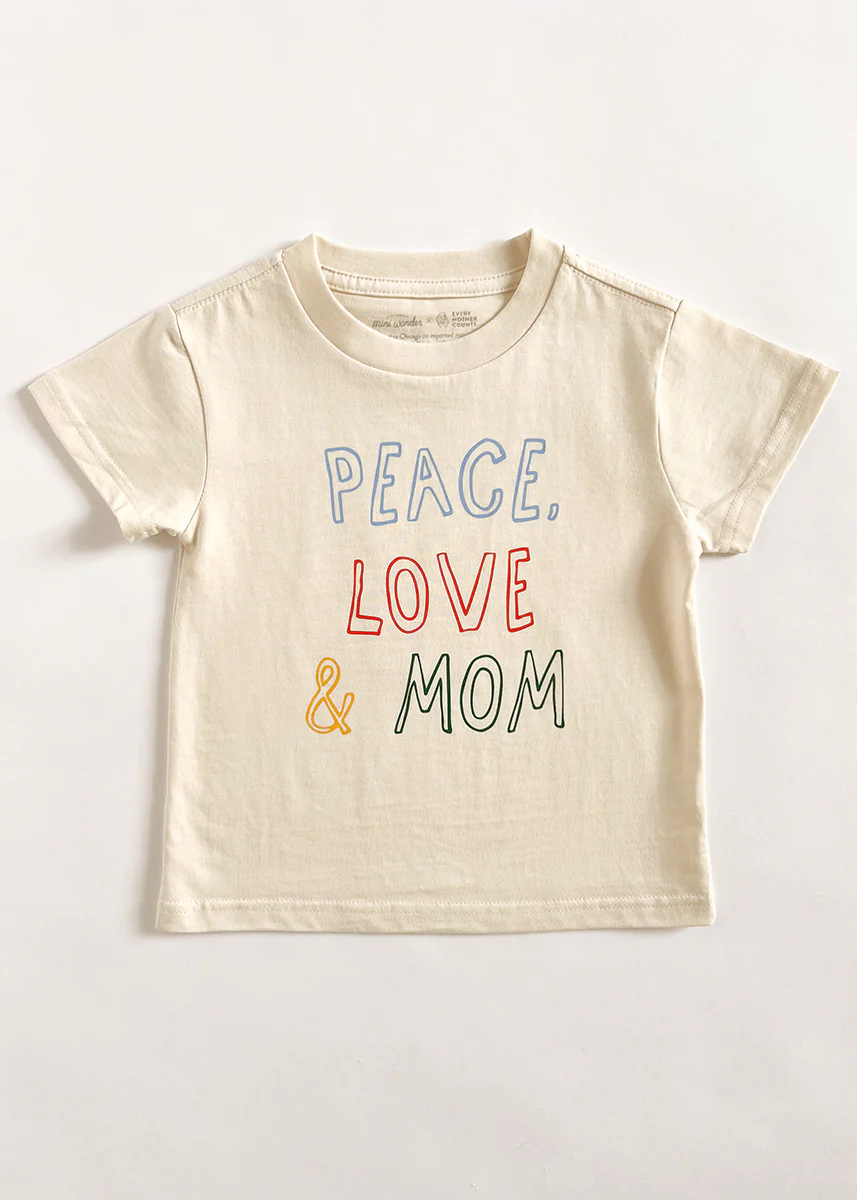 Peace, Love & Mom Toddler Tee - Image 2