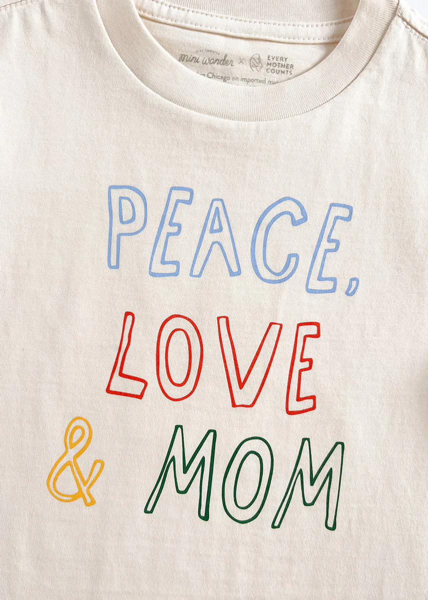 Peace, Love & Mom Toddler Tee - Image 6