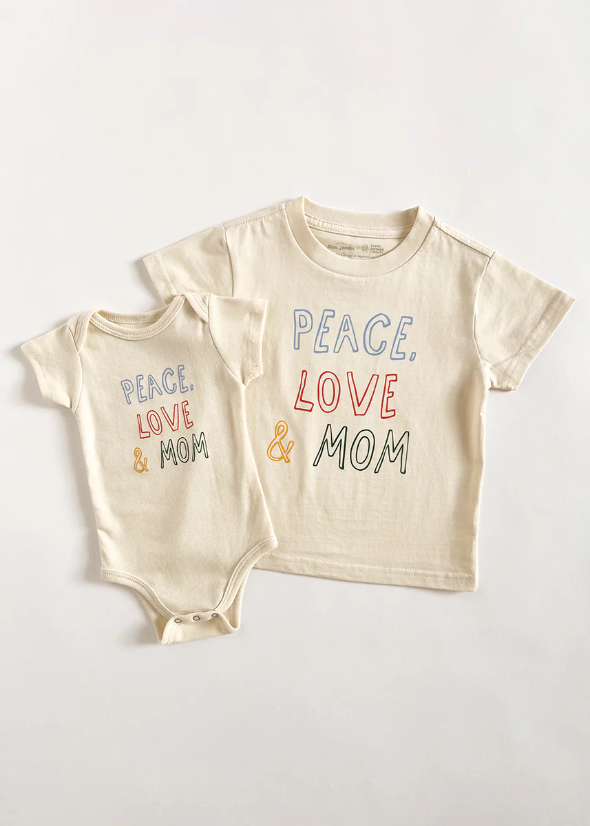 Peace, Love & Mom Toddler Tee - Image 8