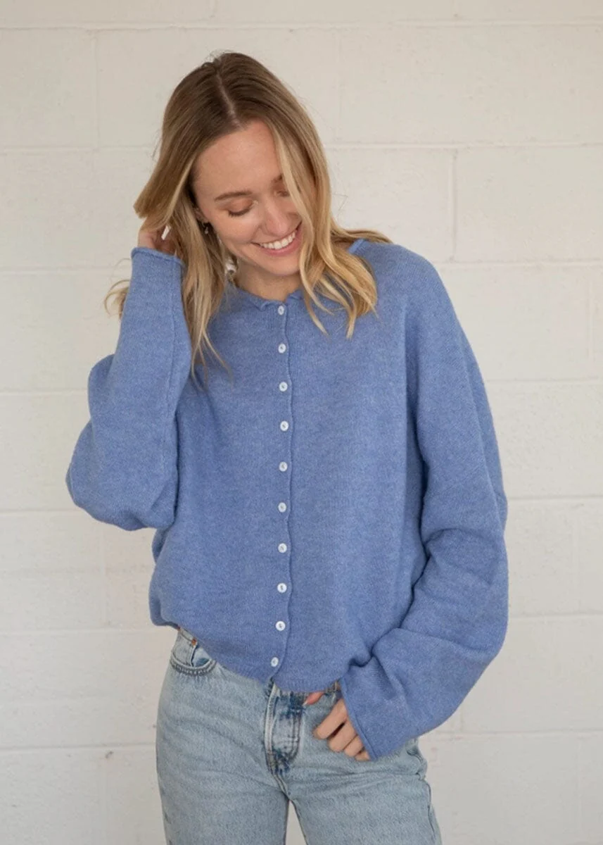 Piper Cardigan - Dusty Blue - Image 2
