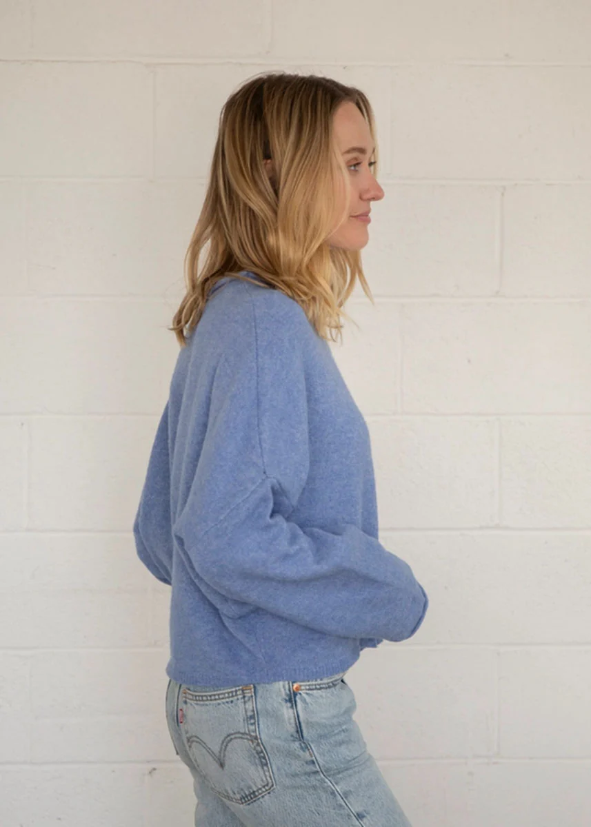 Piper Cardigan - Dusty Blue - Image 4