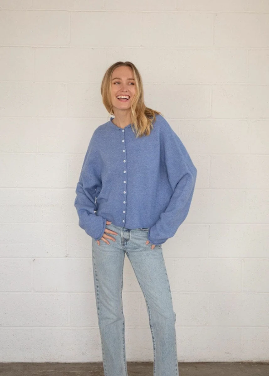 Piper Cardigan - Dusty Blue - Image 6