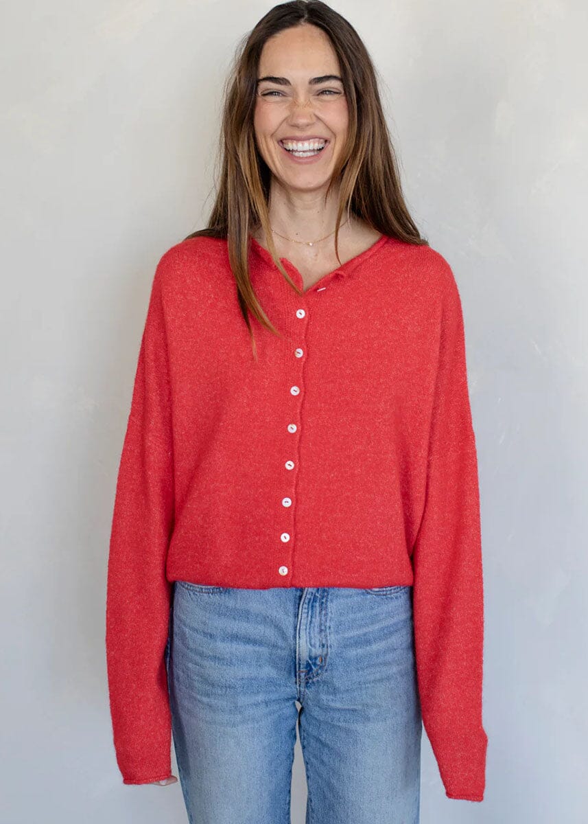 Piper Cardigan - Red - Image 2