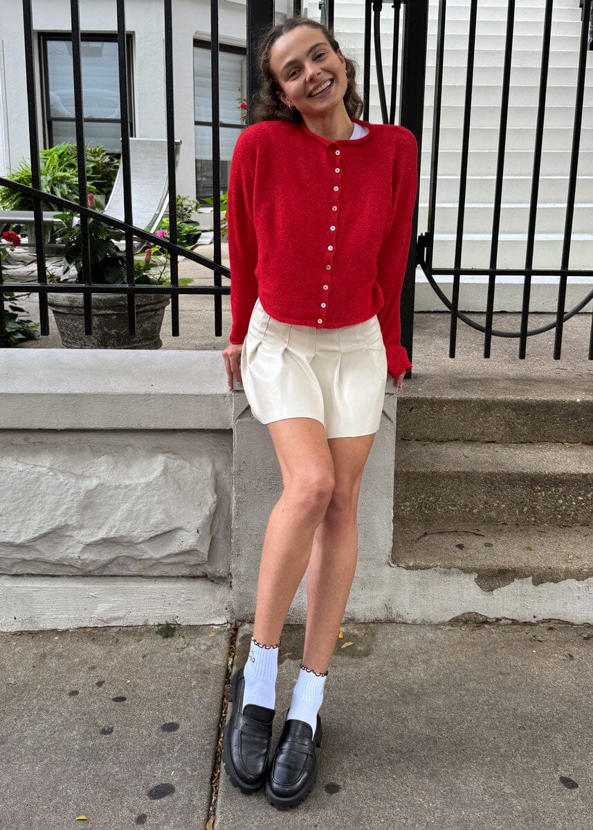 Piper Cardigan - Red - Image 3