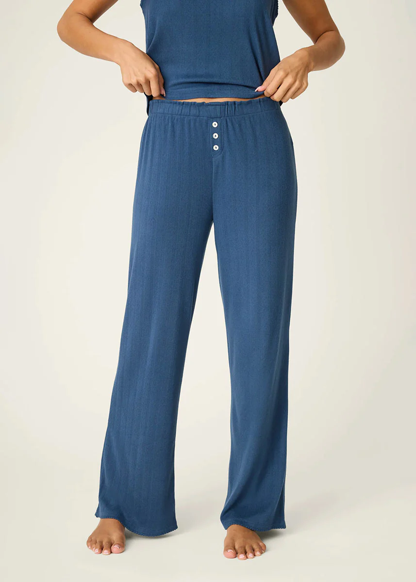 Pointelle Essentials Pant - Deep Sea
