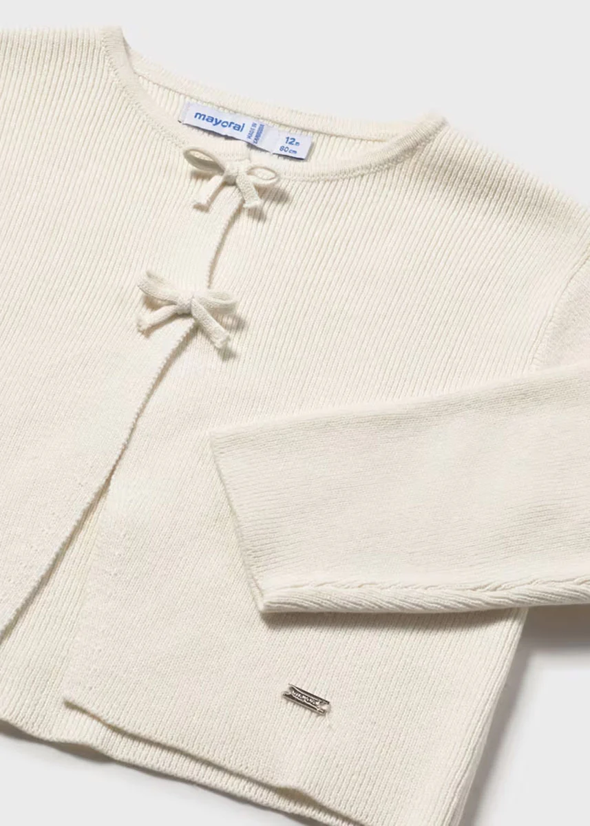Poppy Knit Cardigan - Bone - Image 3