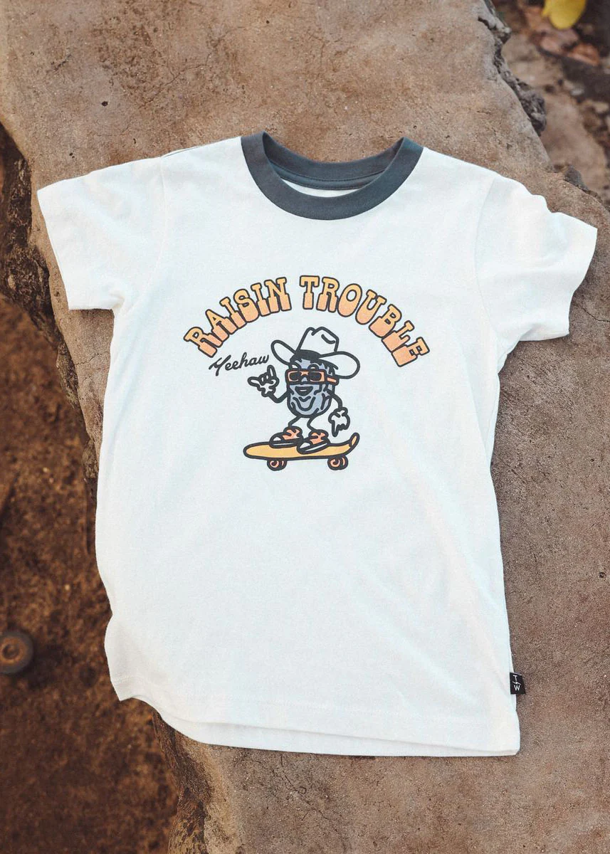 Raisin' Trouble Tee - Natural - Image 4