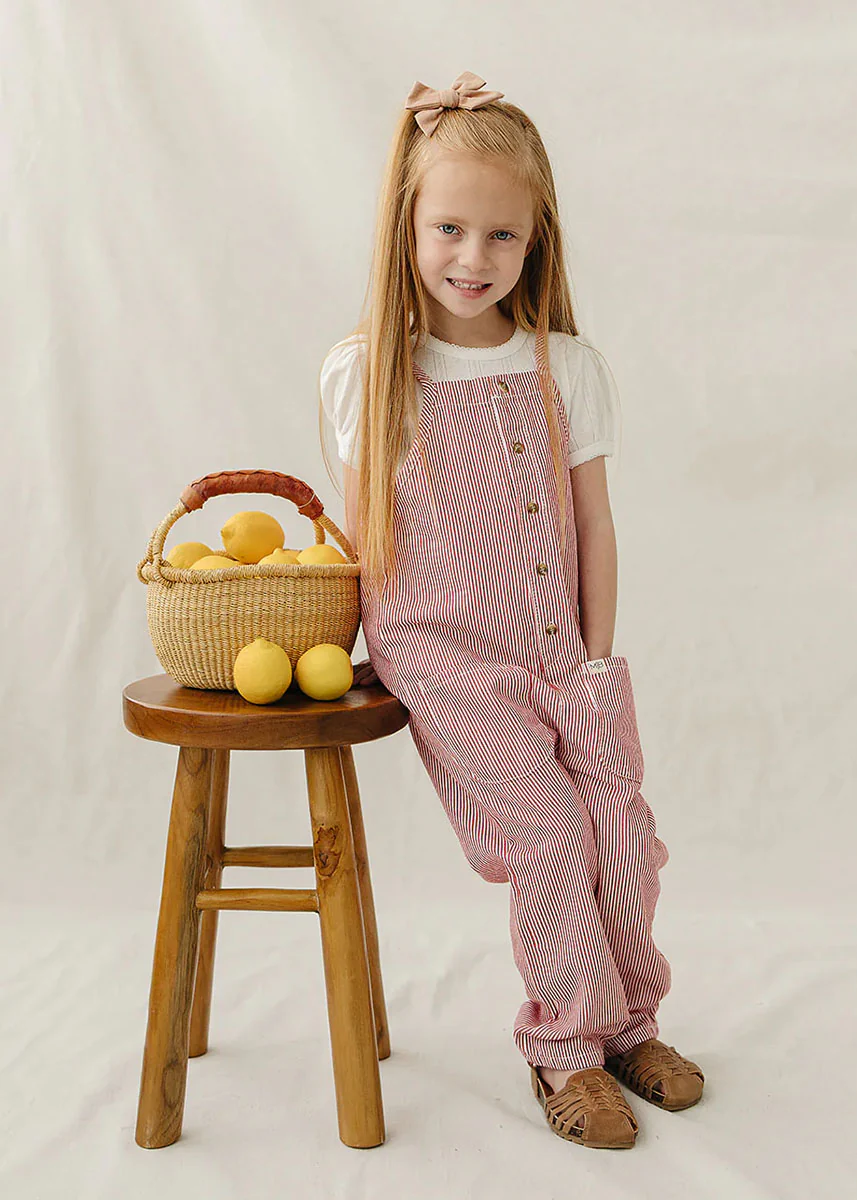 Red Stripe Overalls - Image 2