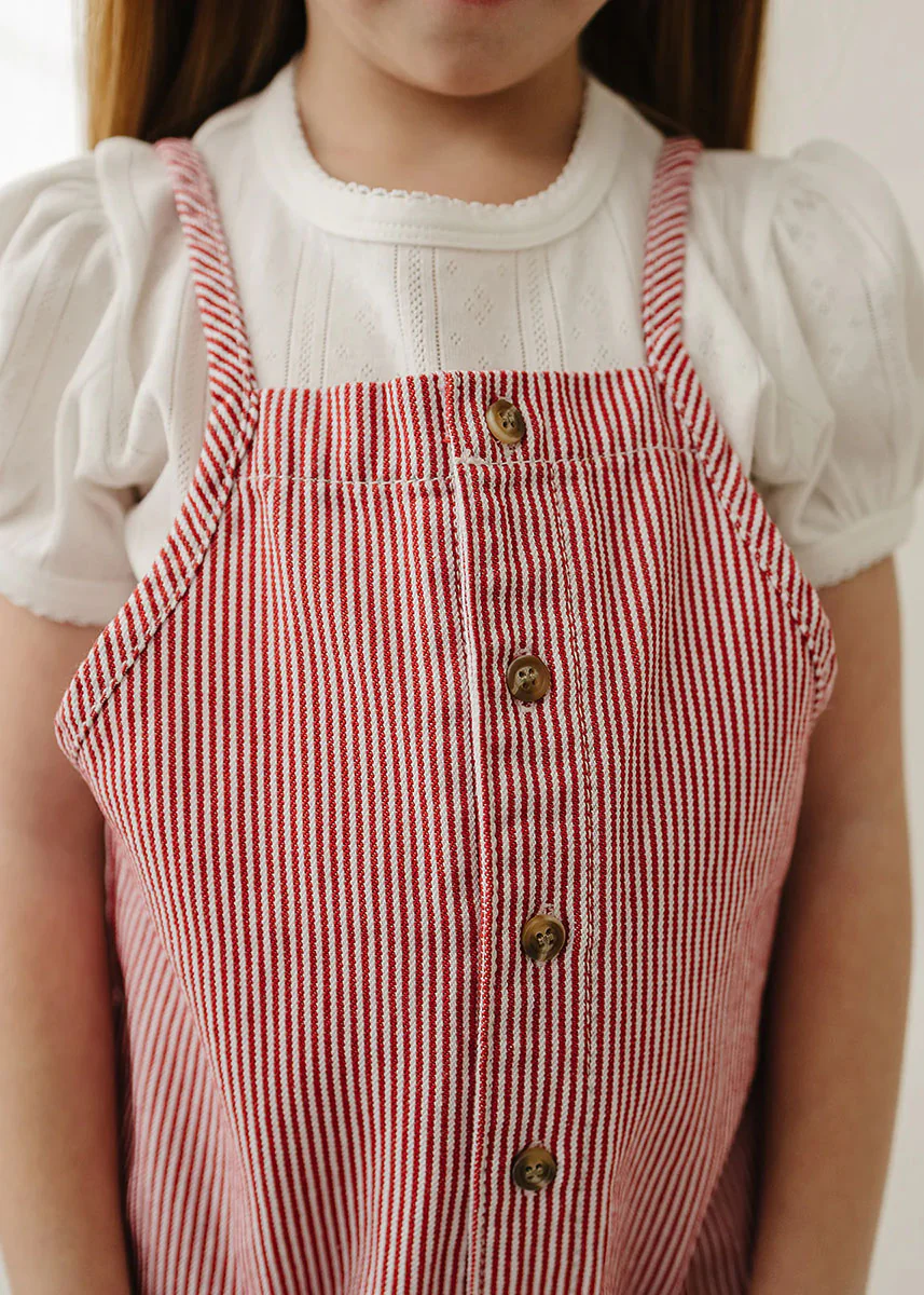 Red Stripe Overalls - Image 3
