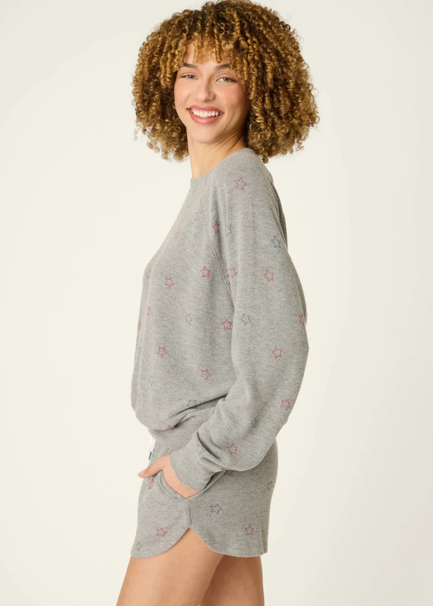 Red, White & Woof Long Sleeve - Dark Heather Grey - Image 2