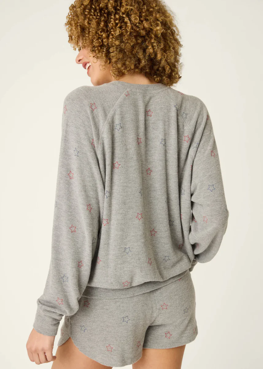 Red, White & Woof Long Sleeve - Dark Heather Grey - Image 3