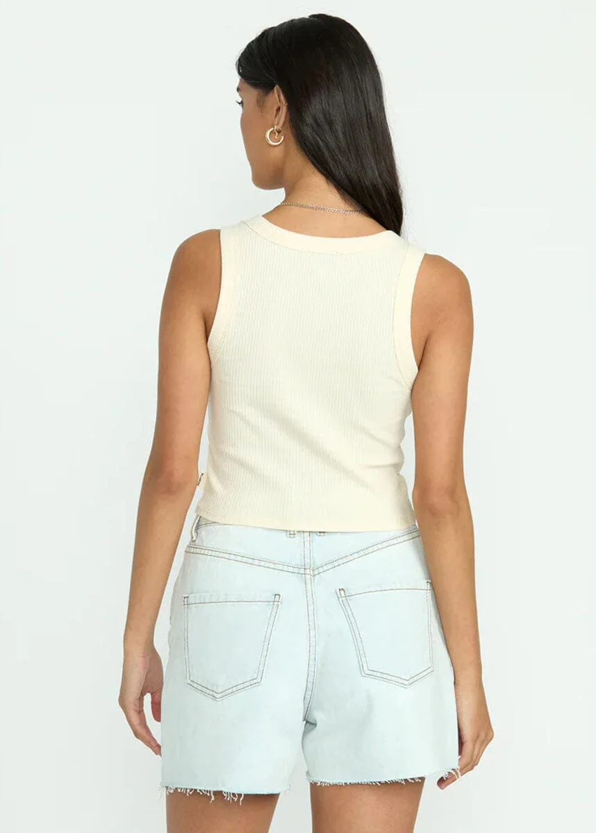 Rerun Knit Tank - White Cap - Image 3
