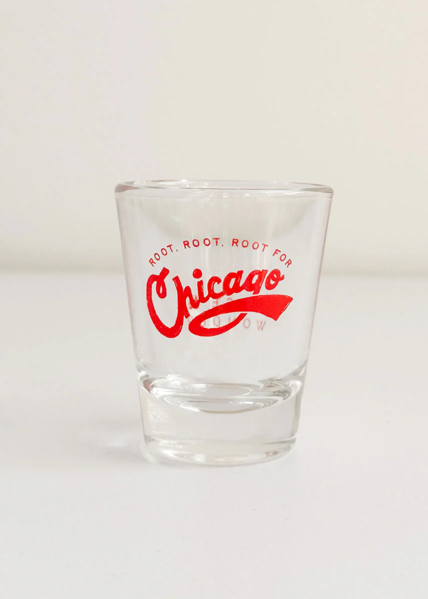 Root, Root, Root For Chicago Shot Glass - Image 3