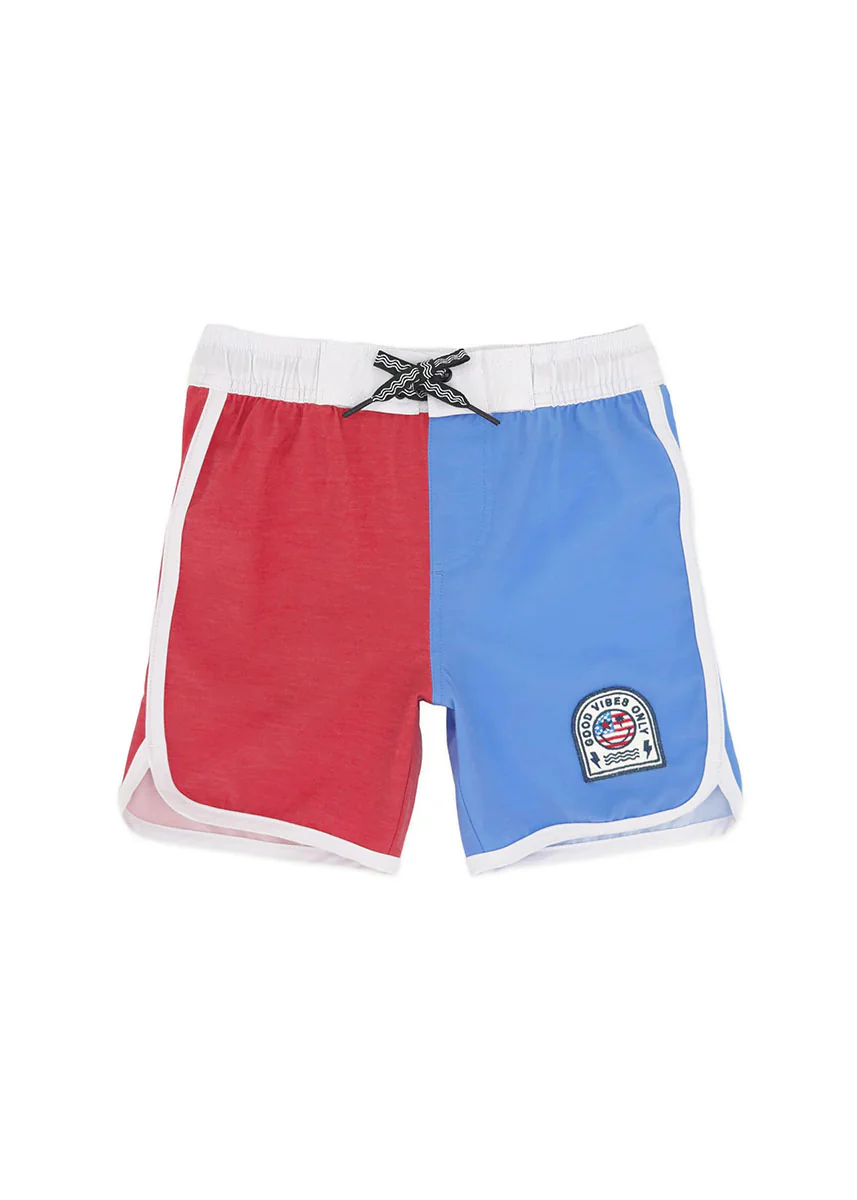 Scallop Boardshort - True Red