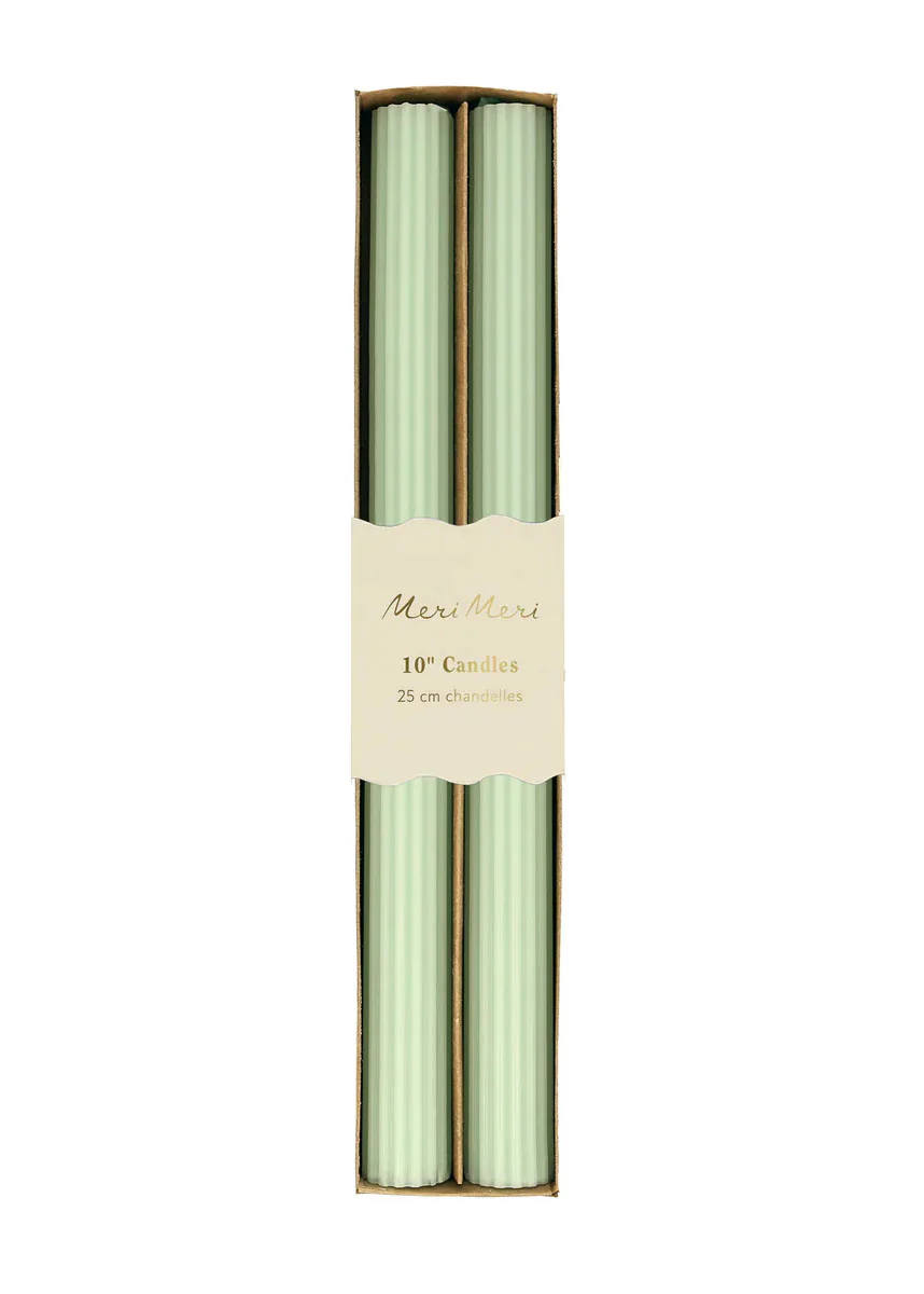 Sea Foam Green Table Candles