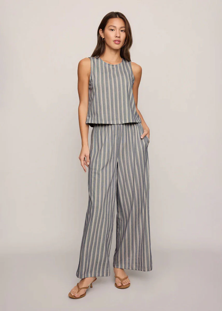 Sloane Knit Striped Top - Summer Stone - Image 3