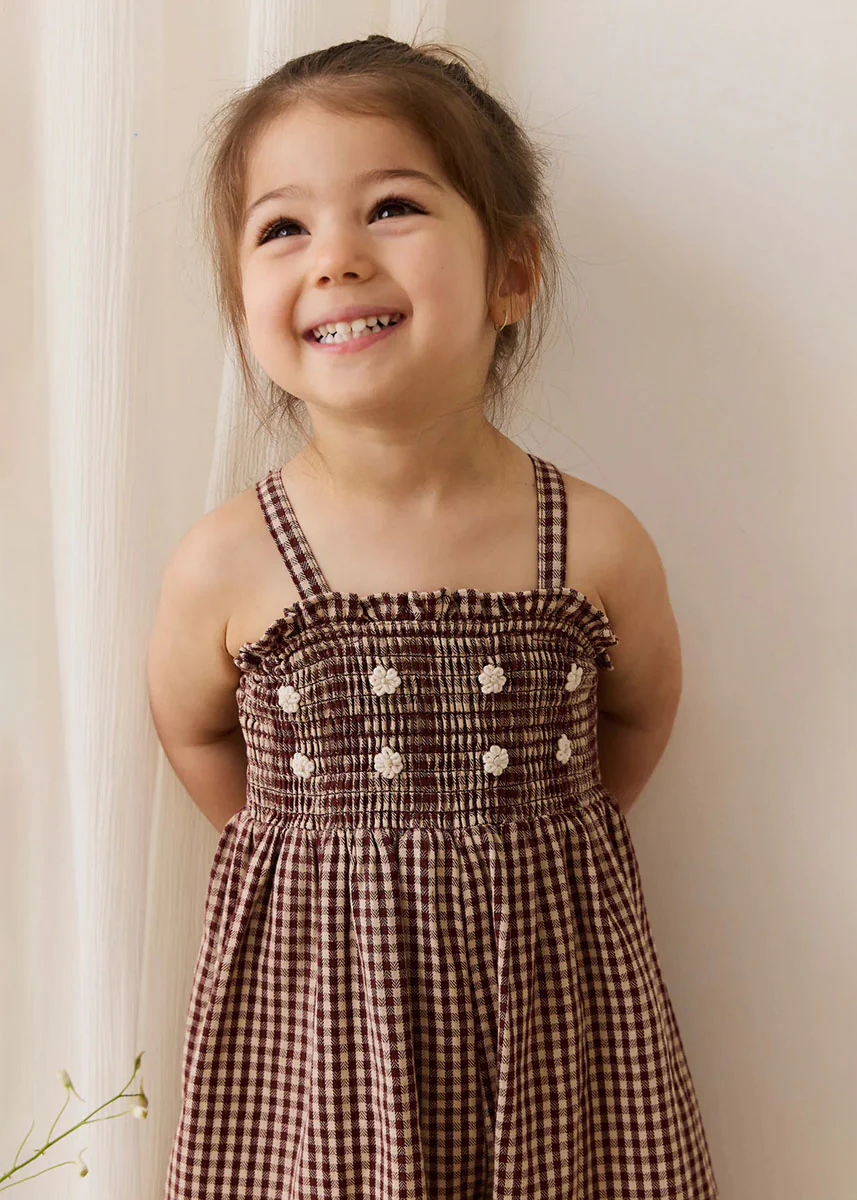 Solenne Playsuit - Cinnamon Gingham - Image 6