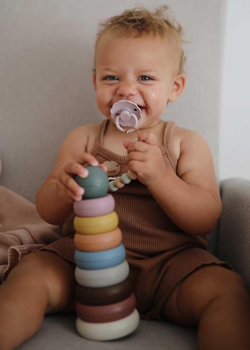 Stacking Rings Toy - Rustic - Image 2