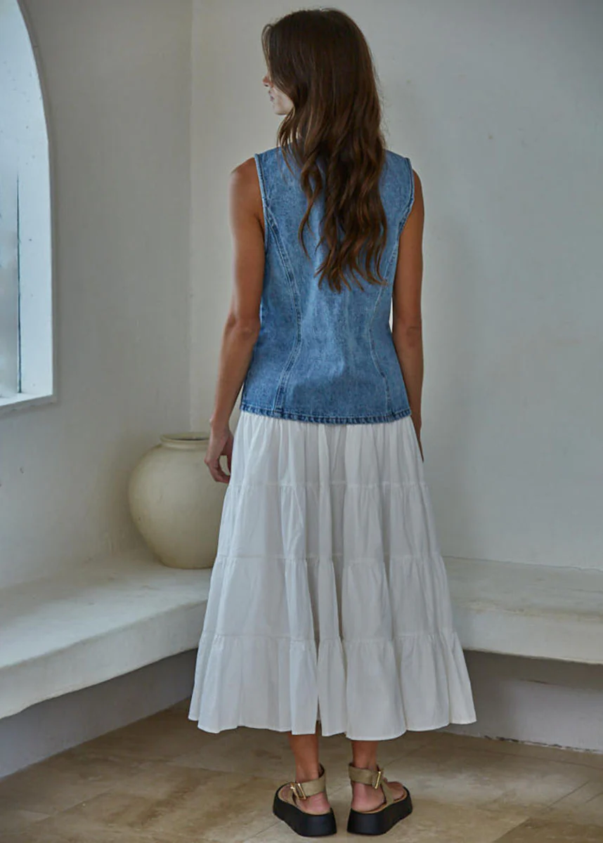 Stella Denim Vest - Medium - Image 3