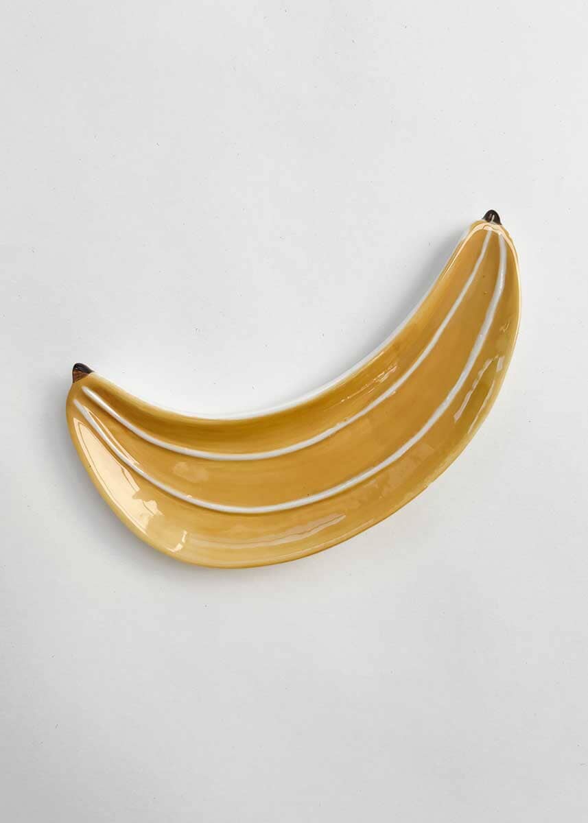 Stoneware Fruit Dish - Banana