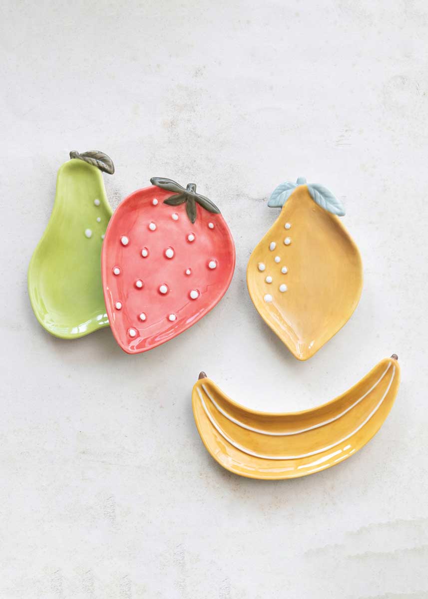 Stoneware Fruit Dish - Strawberry - Image 2