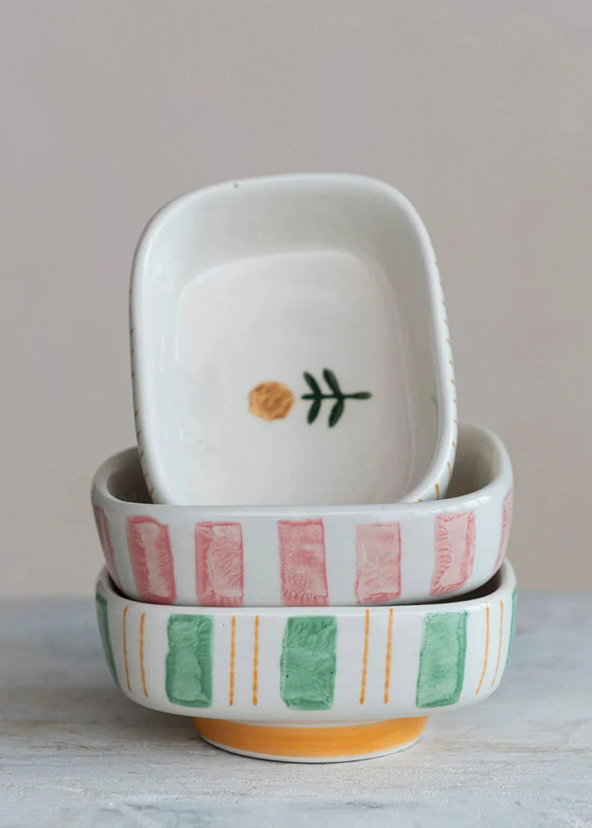 Striped Flower Dish - Image 2