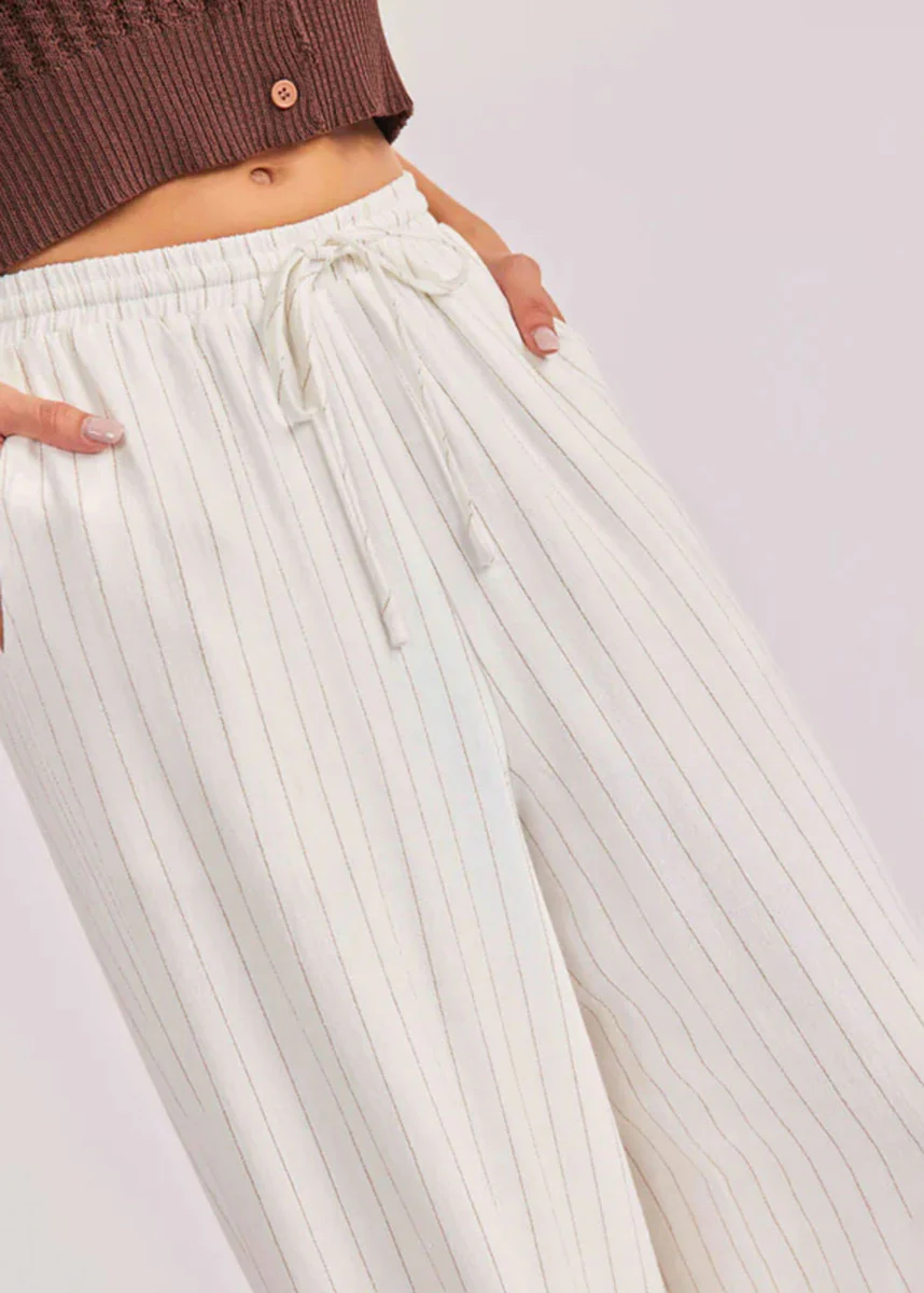 Sugarloaf Stripe Pants - White - Image 3