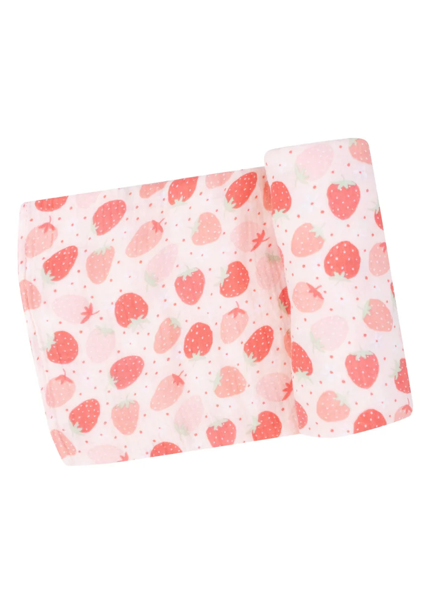 Swaddle Blanket - Strawberry Bliss - Image 3