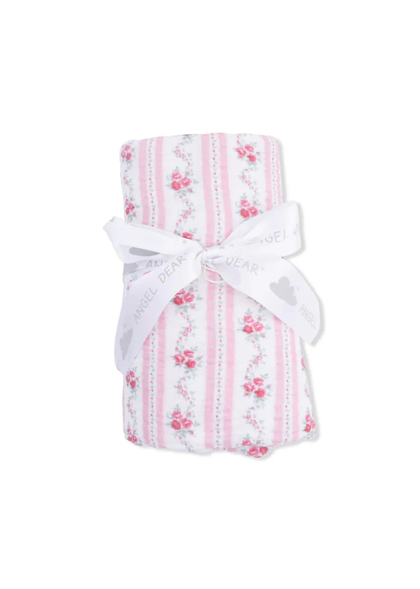 Swaddle Blanket - Winding Roses Stripe - Image 2