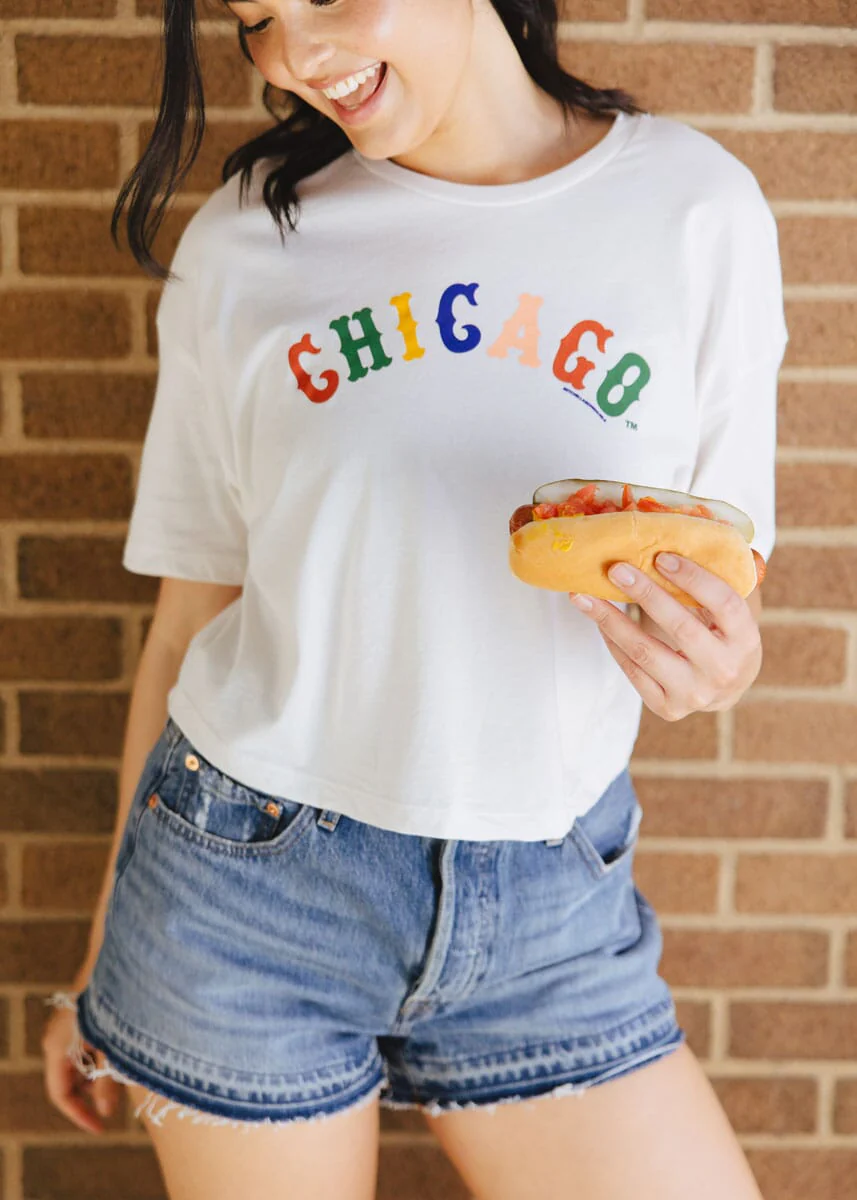Sweet Home Chicago Crop Tee - White Sox - Image 4