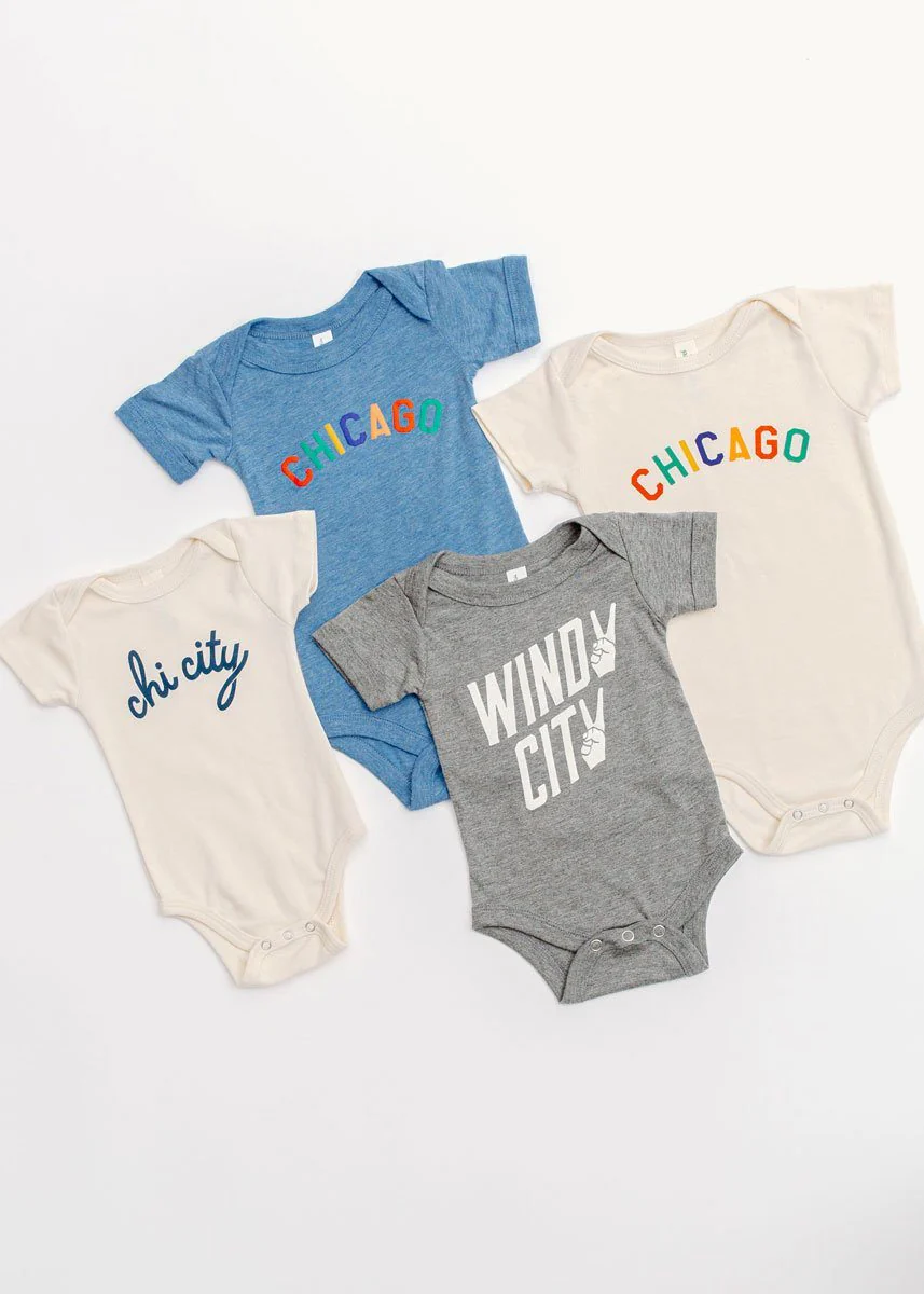 Sweet Home Chicago Onesie - Columbia Blue - Image 5