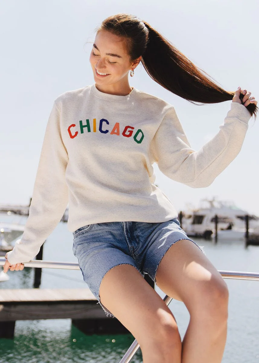 Sweet Home Chicago Sweatshirt - Heather Natural - Image 4