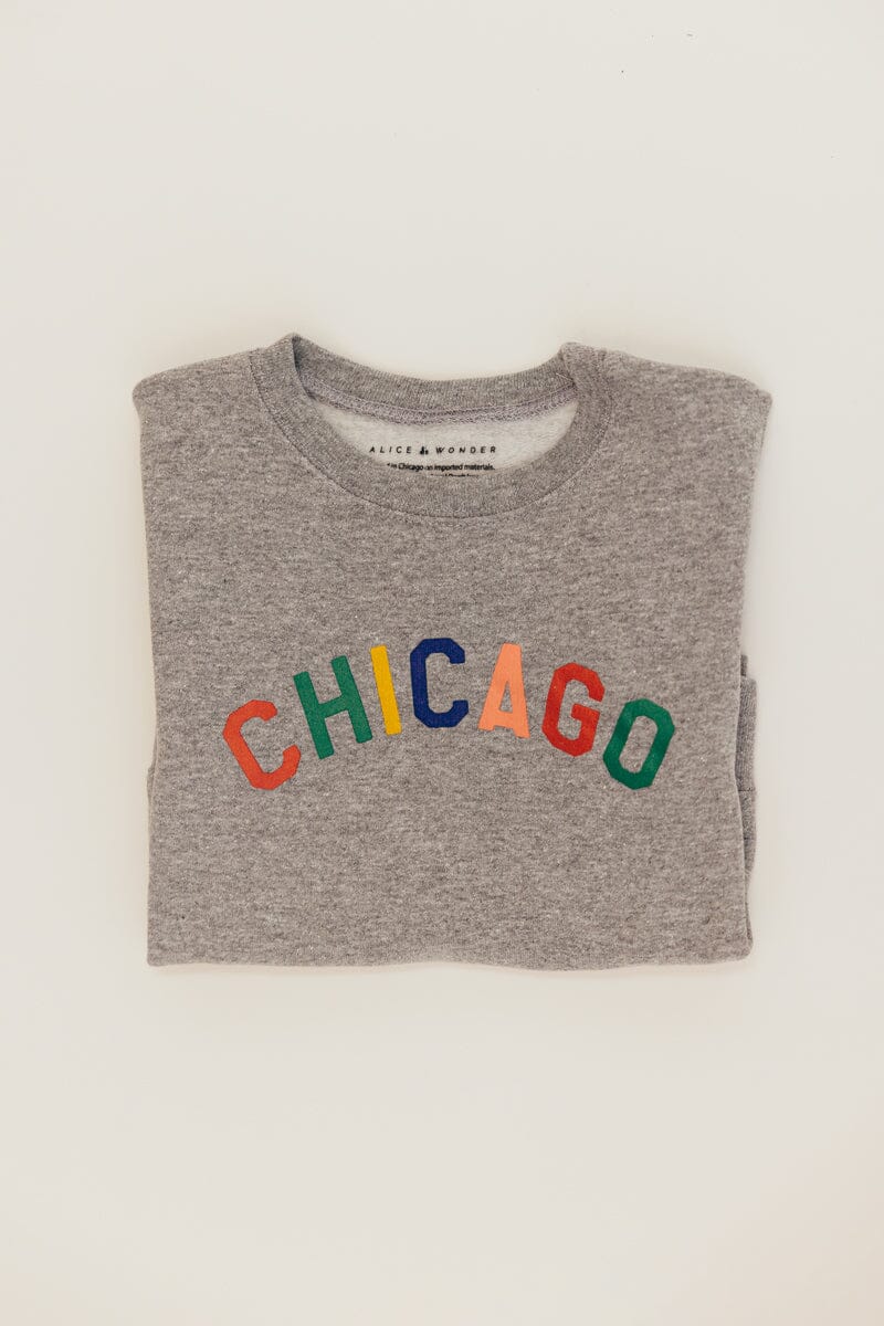 Sweet Home Chicago Toddler Sweatshirt - Heather Grey - Image 5