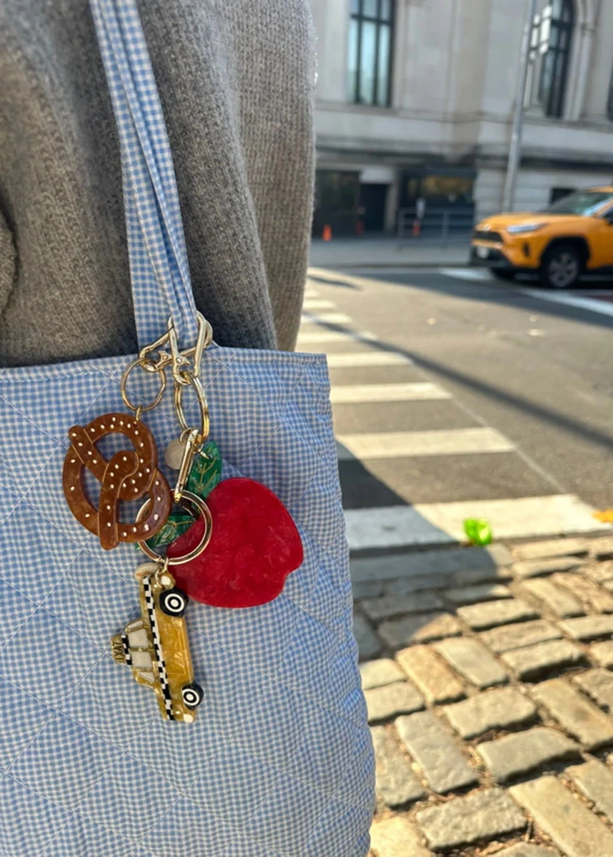 Taxicab Bag Charm Keychain - Image 2