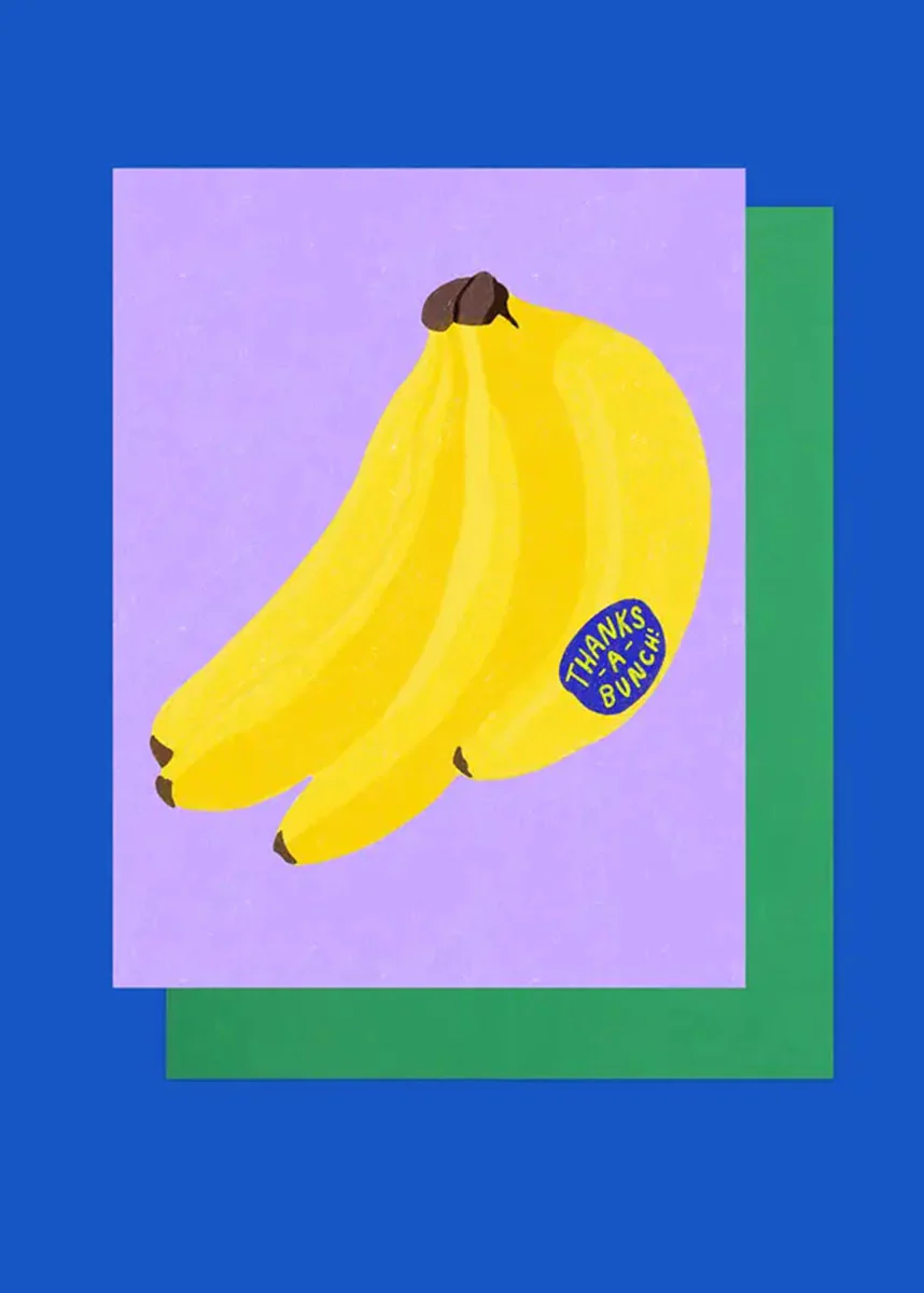 Thanks A Bunch Banana Card