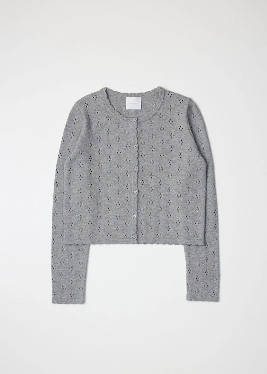 The Carmela Cardigan - Heather Grey