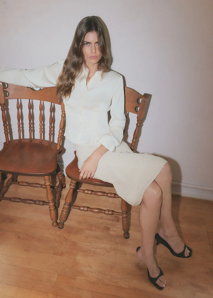 The Moya Skirt - Ivory - Image 2