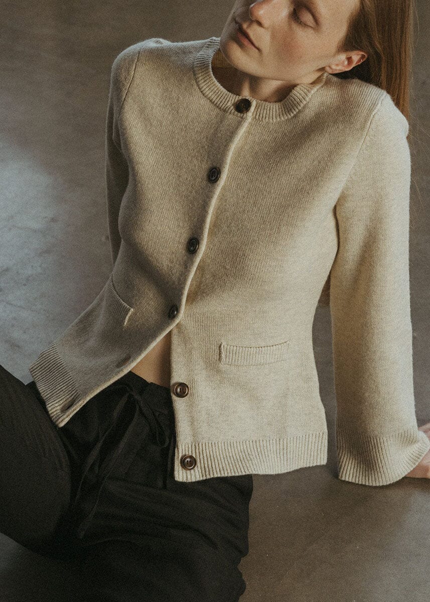 The Tyler Cardigan - Beige - Image 7