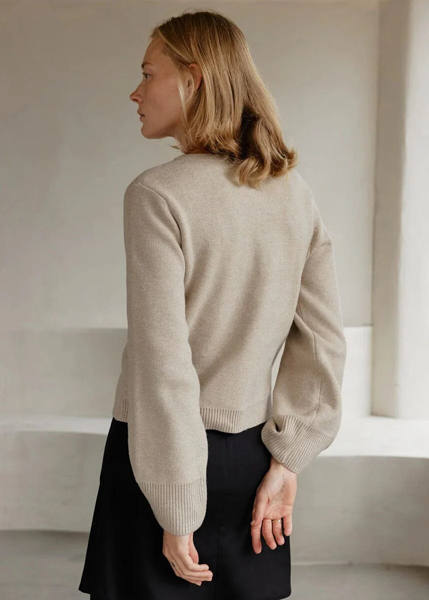 The Tyler Cardigan - Beige - Image 8