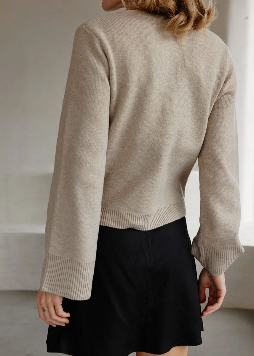 The Tyler Cardigan - Oatmeal - Image 5