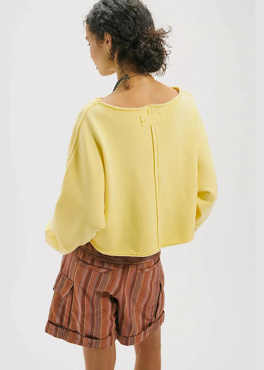To The East Cropped Pullover - Double Butter - Image 3