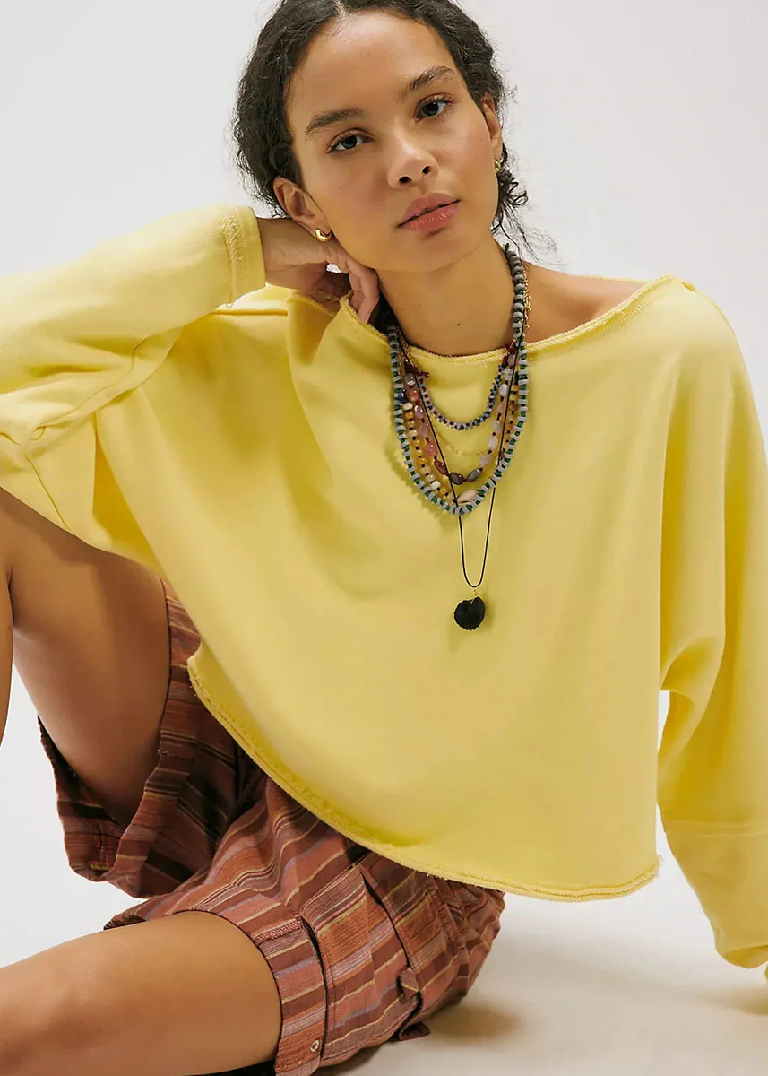 To The East Cropped Pullover - Double Butter - Image 5
