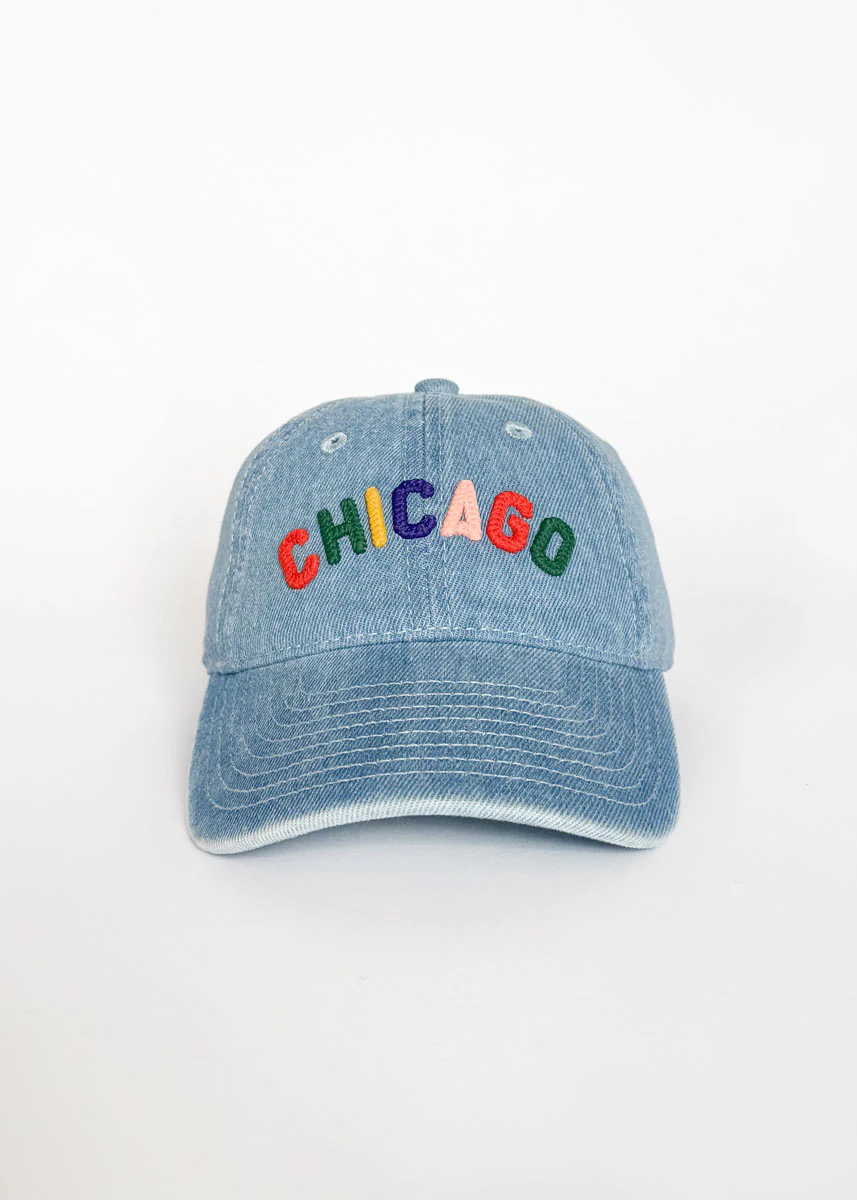 Toddler Sweet Home Chicago Dad Hat - Denim