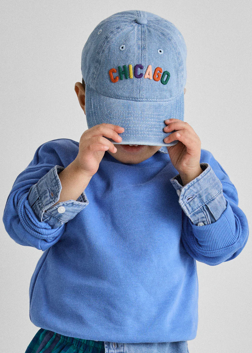 Toddler Sweet Home Chicago Dad Hat - Denim - Image 2