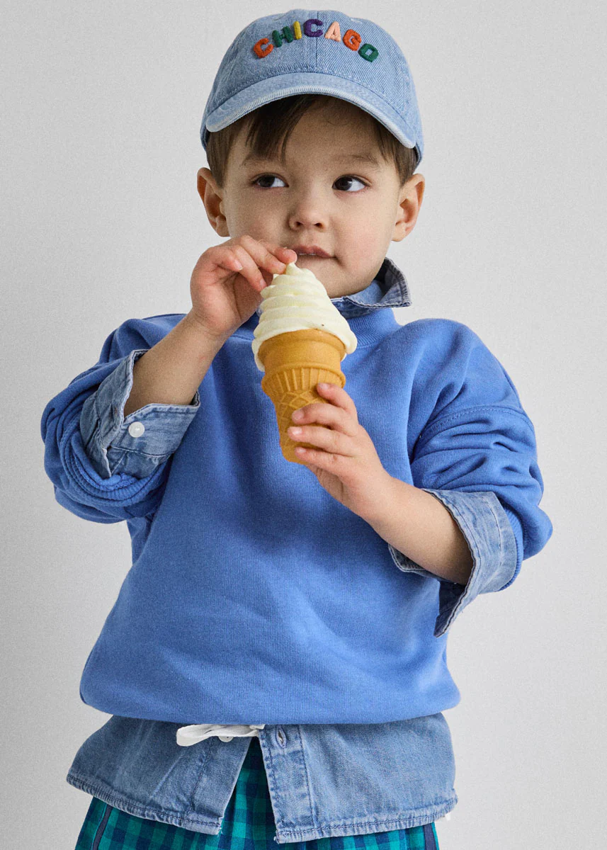 Toddler Sweet Home Chicago Dad Hat - Denim - Image 3