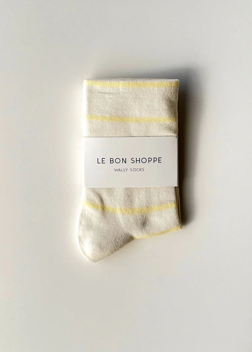 Wally Stripe Socks - Lemon - Image 5
