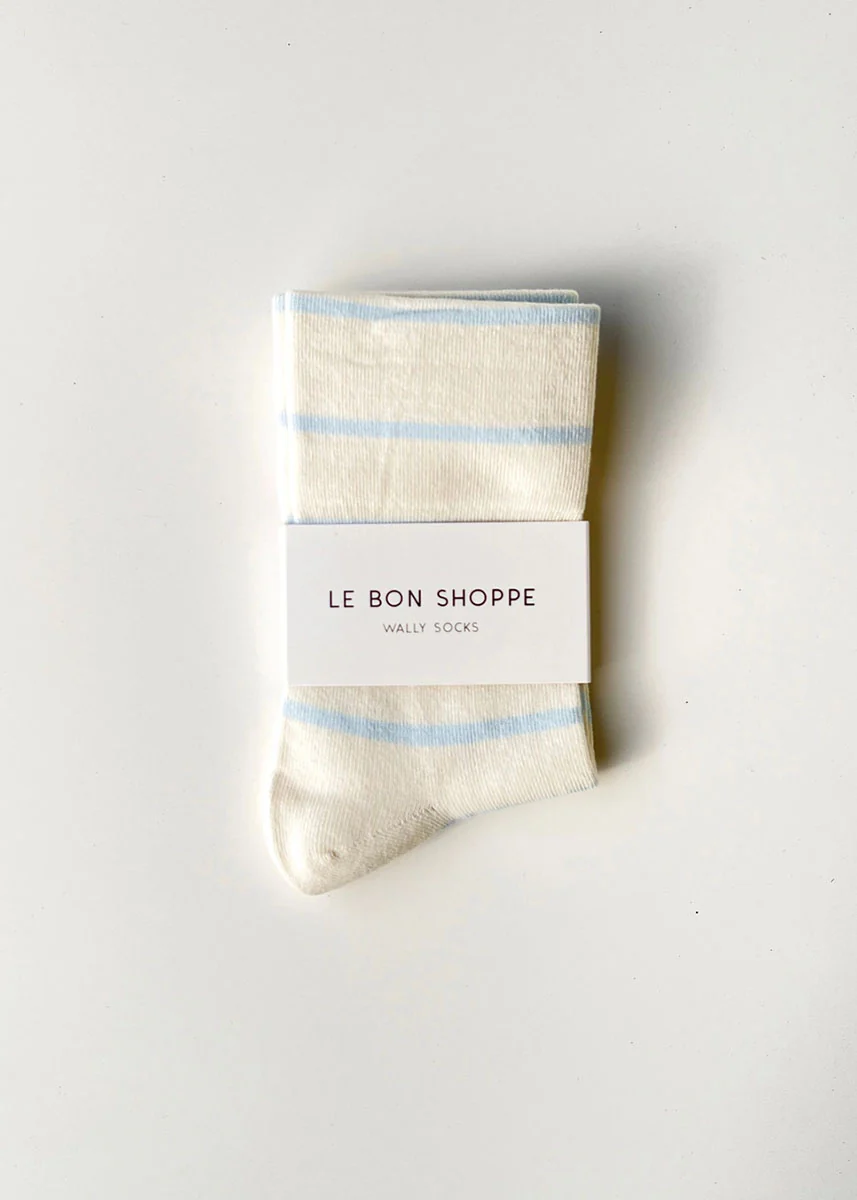 Wally Stripe Socks - Sky - Image 6
