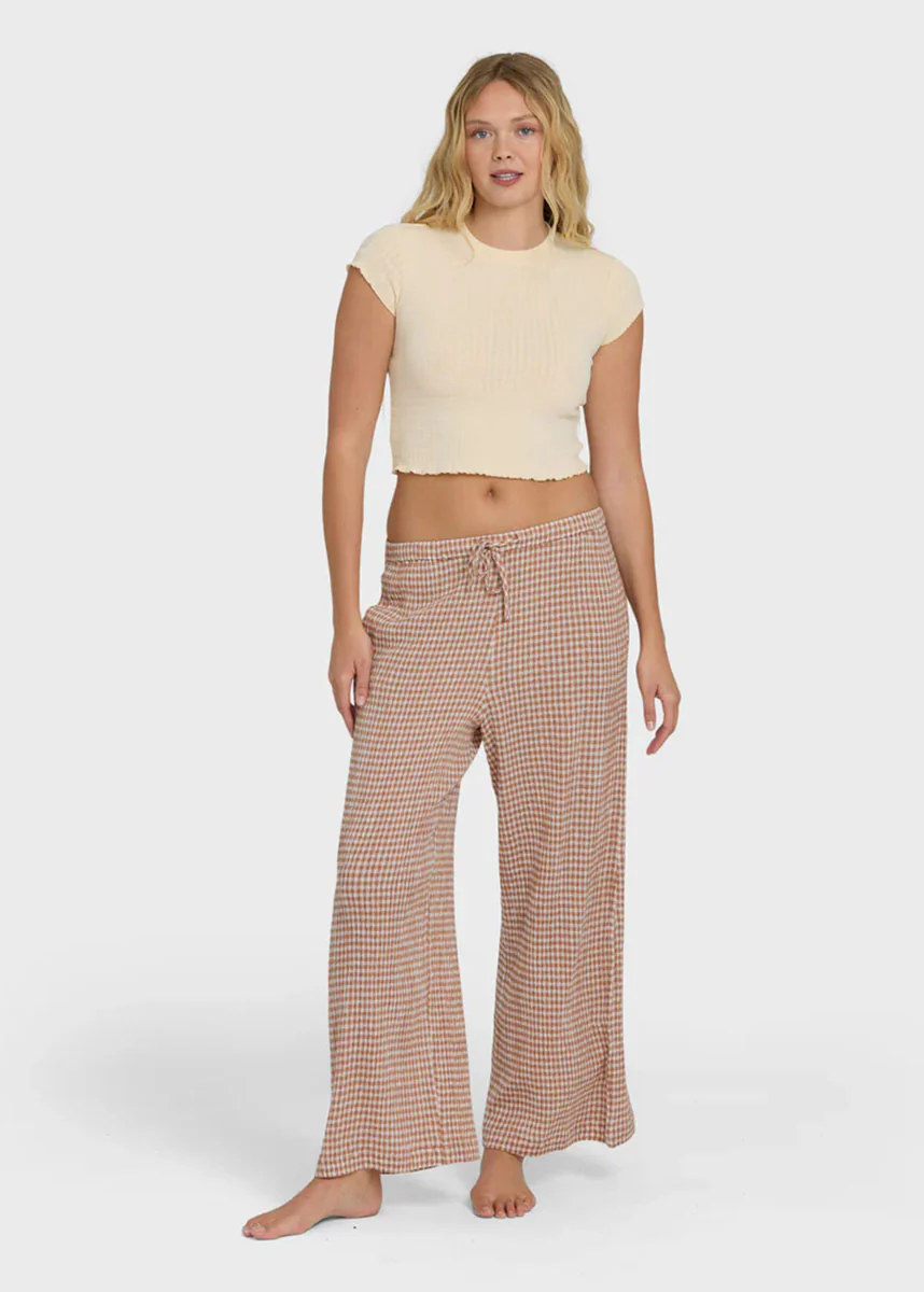 Wanderer Pant Bitty Check - Sugar Almond - Image 5