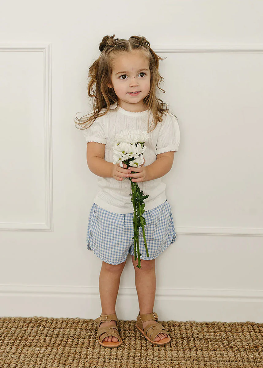 White Pointelle Tee - Image 2
