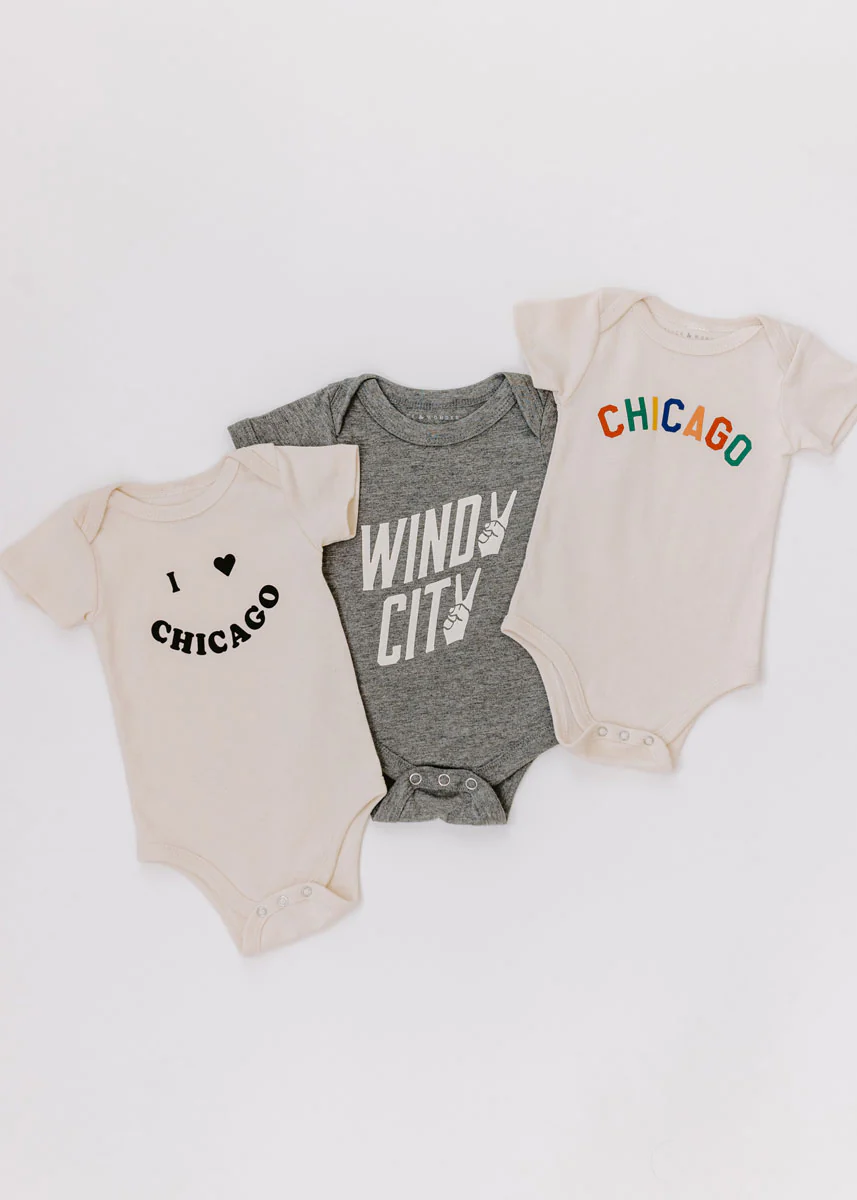 Windy City Grey Onesie - Image 2